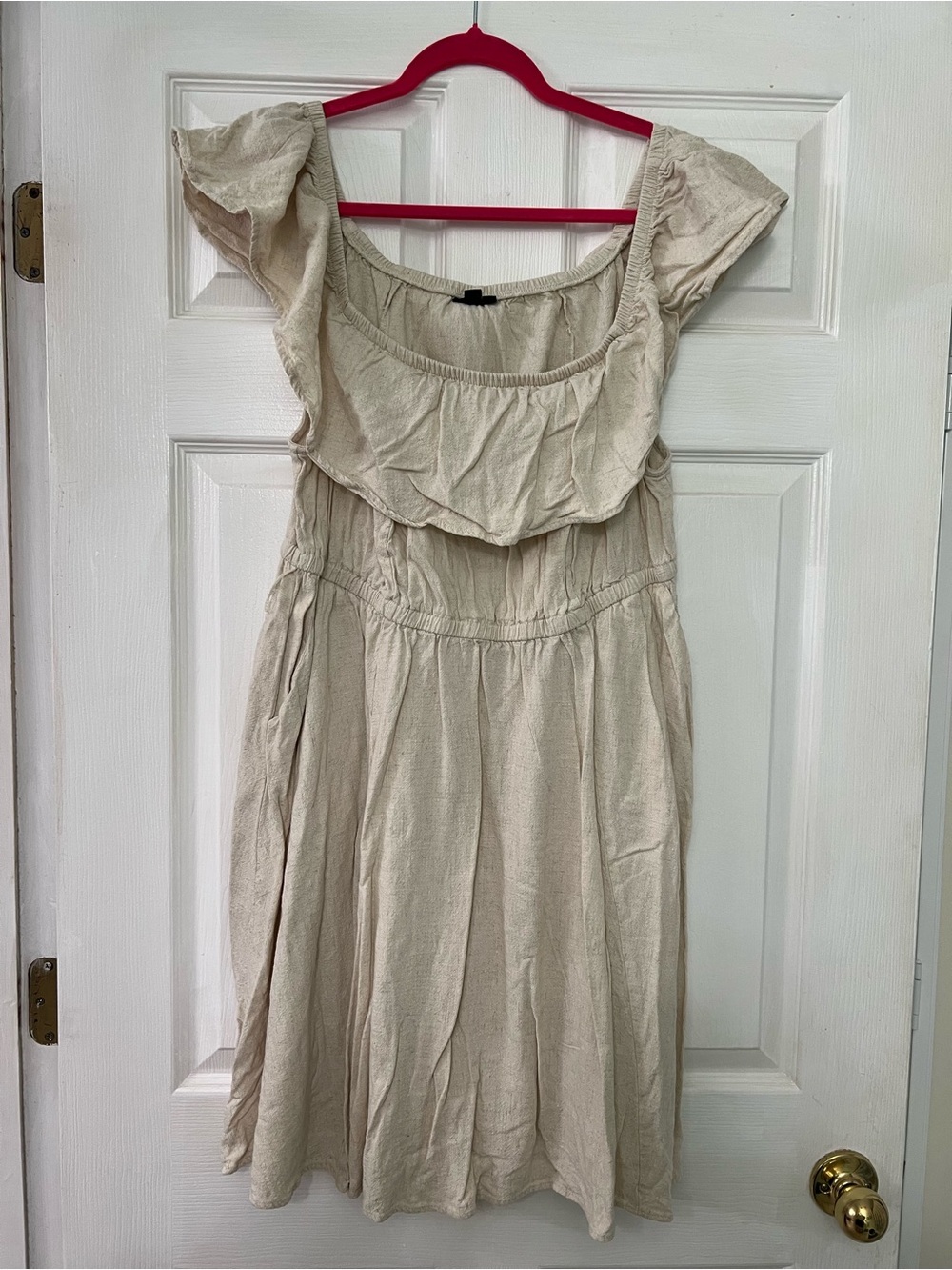 Torrid Cream Ruffle Dress